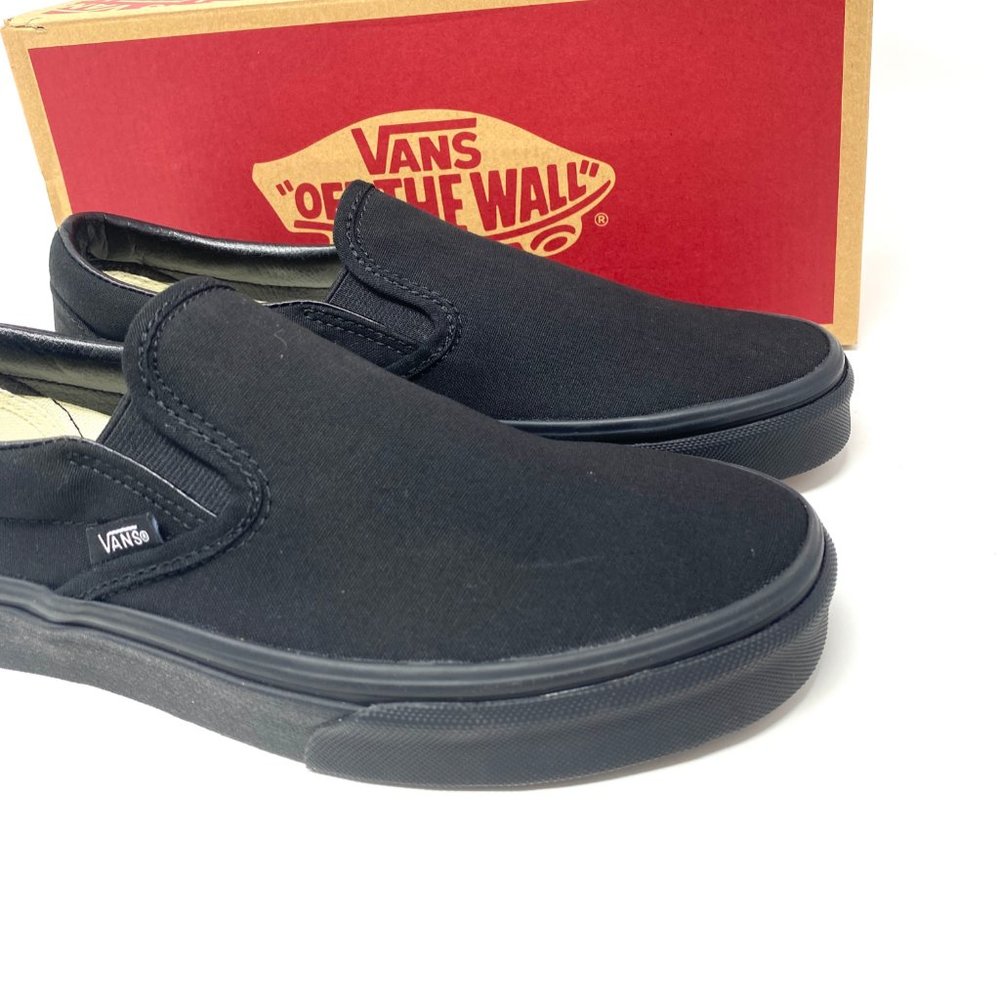 💖MEGA SALE💖Vans Slip On Black Low Top Casual Shoes Men's Sneakers VN000EYEBKA - Picture 7 of 11